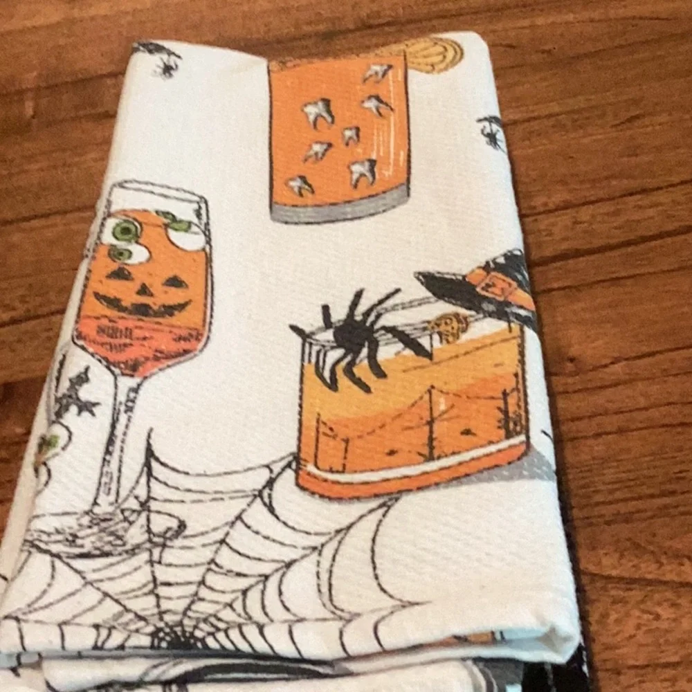 Halloween Kitchen Towels - set of 3